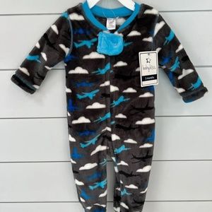 Baby Kiss Soft Brushed Sleeper Pajamas 3 Mos